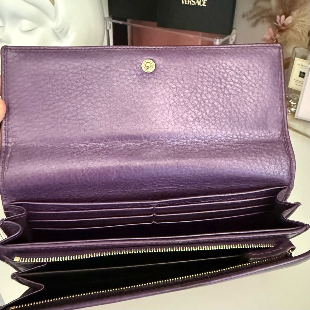 Gucci Abbey Continental leather wallet in nebula, purple - Picture 12 of 15